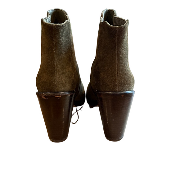 JOIE Moss Green Suede CHLOE Bootie | Size 38.5 US 8 Perfect fall boot!! - Picture 5 of 9